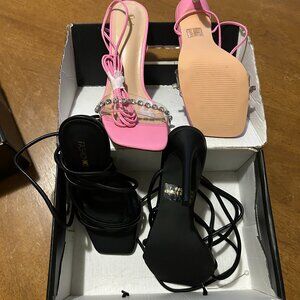 Women formal shoes; heels.